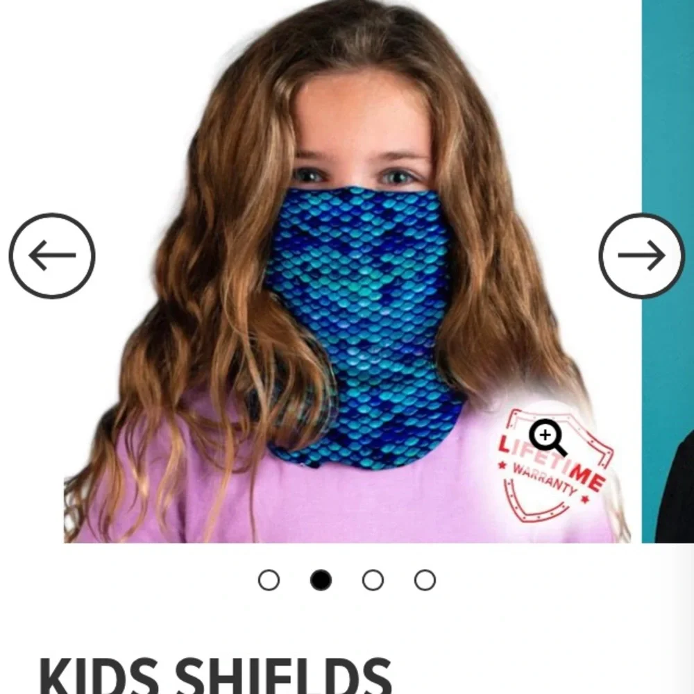 Set of 2 kids face shields